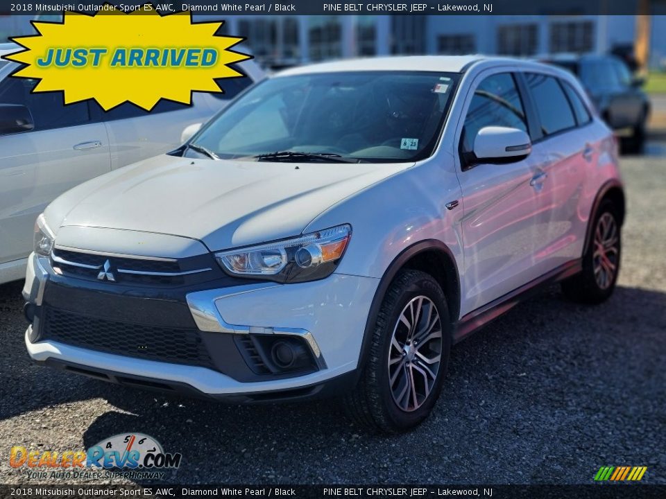 2018 Mitsubishi Outlander Sport ES AWC Diamond White Pearl / Black Photo #1