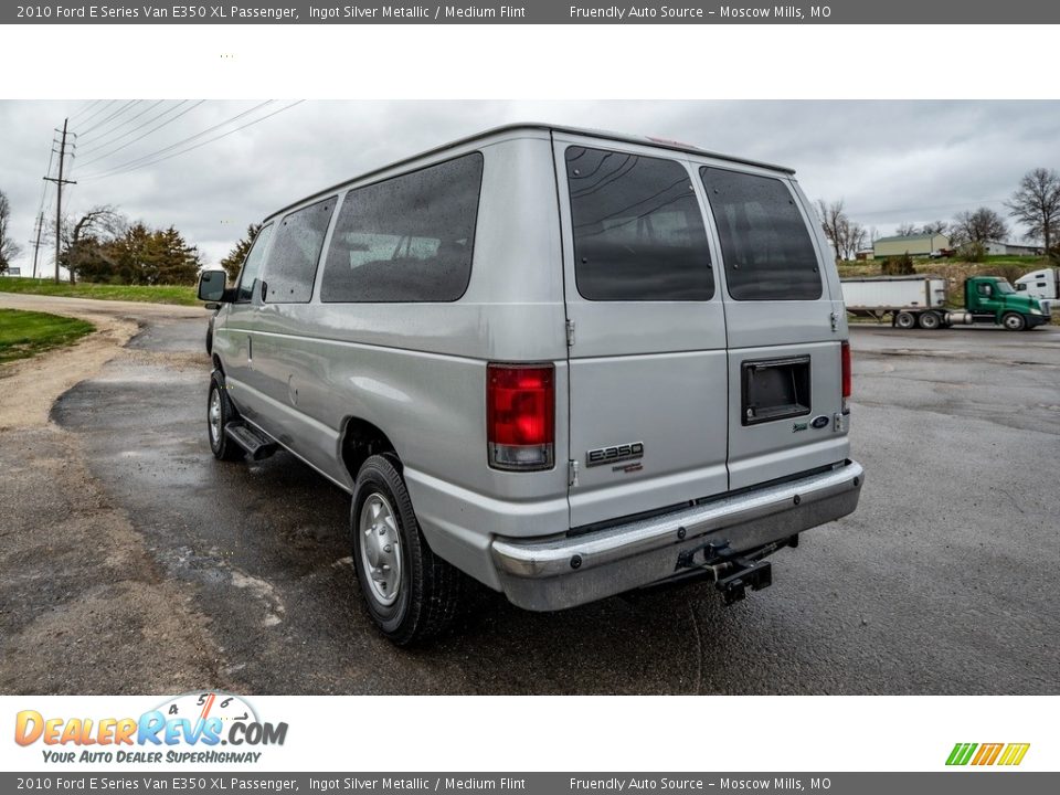 2010 Ford E Series Van E350 XL Passenger Ingot Silver Metallic / Medium Flint Photo #6