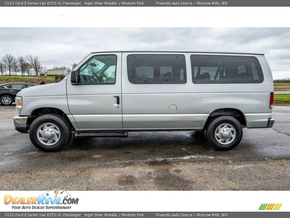 2010 Ford E Series Van E350 XL Passenger Ingot Silver Metallic / Medium Flint Photo #7