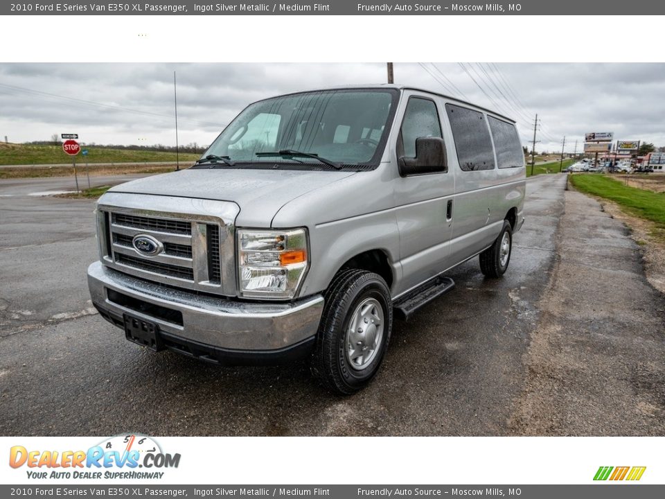 2010 Ford E Series Van E350 XL Passenger Ingot Silver Metallic / Medium Flint Photo #8