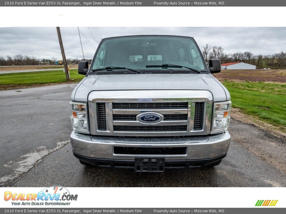 2010 Ford E Series Van E350 XL Passenger Ingot Silver Metallic / Medium Flint Photo #9