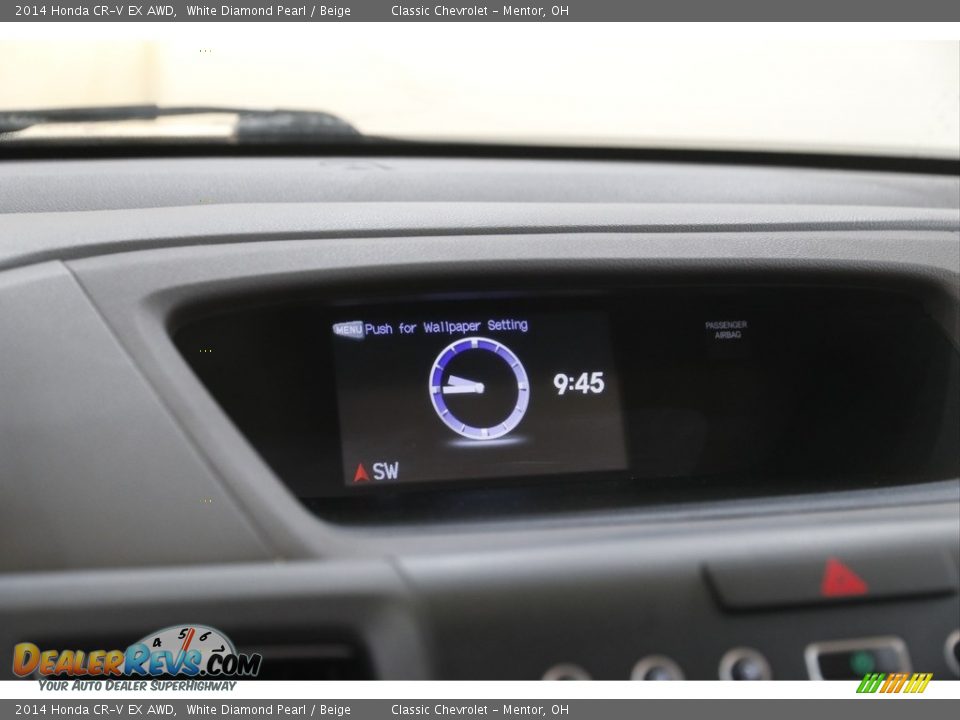 2014 Honda CR-V EX AWD White Diamond Pearl / Beige Photo #10