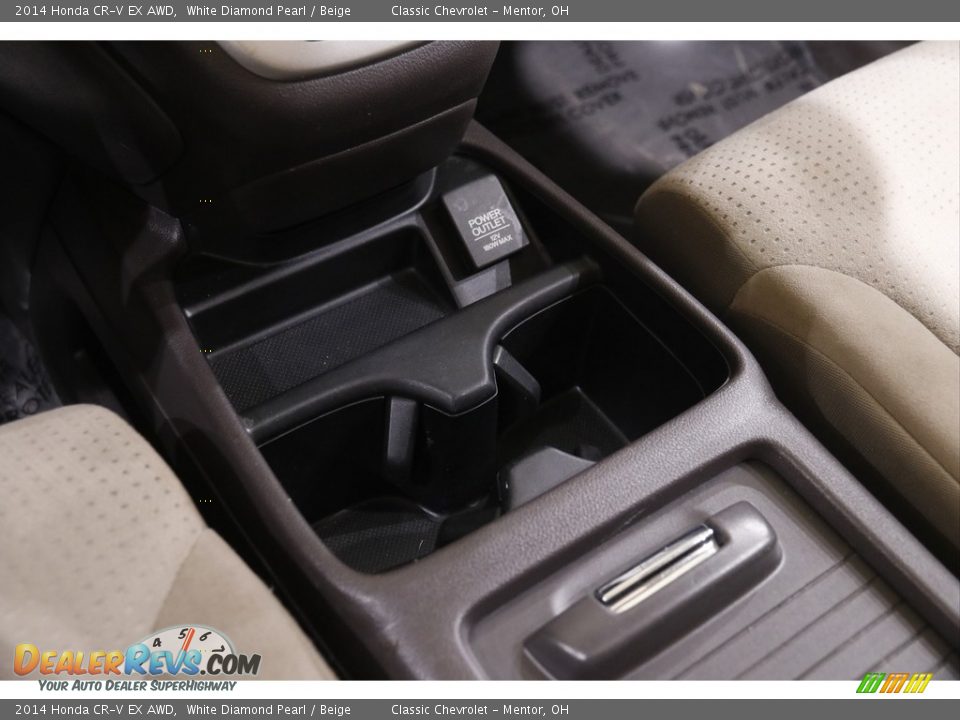 2014 Honda CR-V EX AWD White Diamond Pearl / Beige Photo #12
