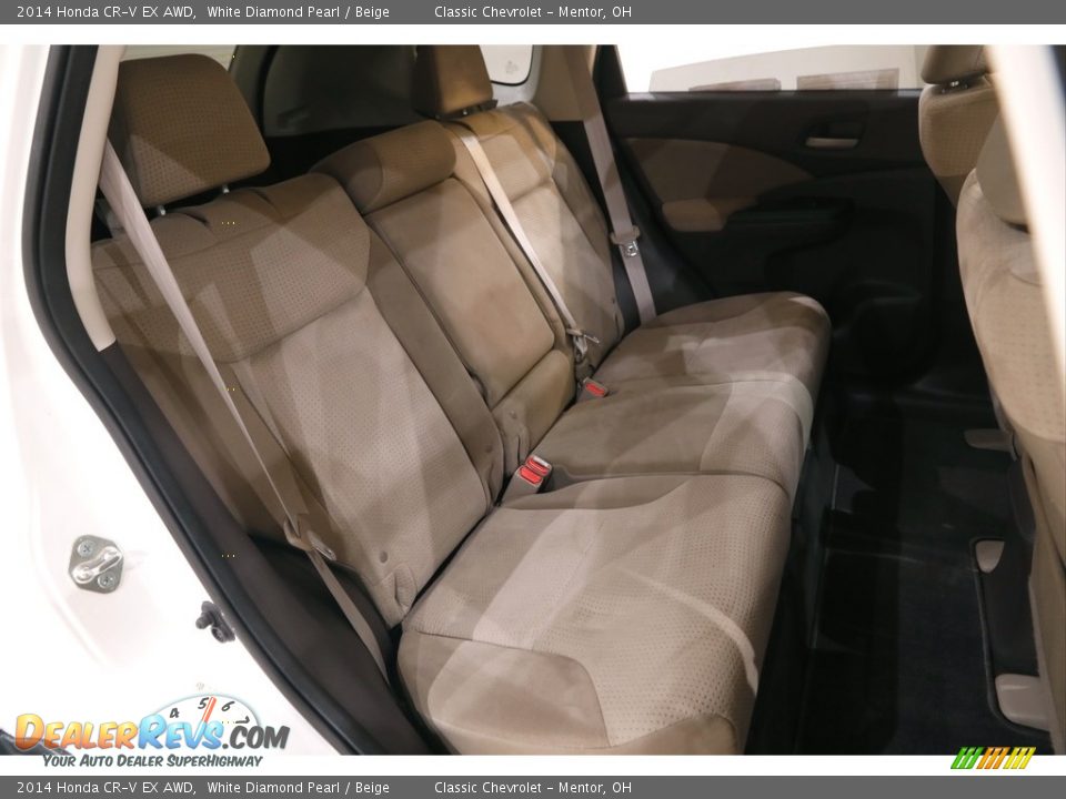 2014 Honda CR-V EX AWD White Diamond Pearl / Beige Photo #14