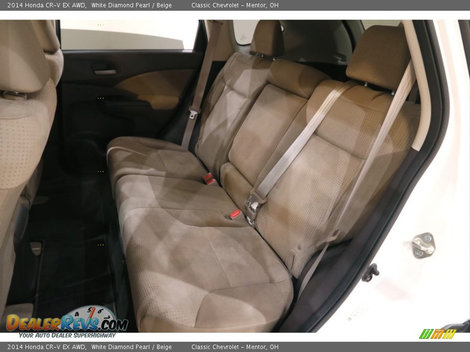 2014 Honda CR-V EX AWD White Diamond Pearl / Beige Photo #15
