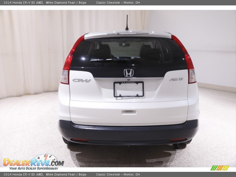 2014 Honda CR-V EX AWD White Diamond Pearl / Beige Photo #16