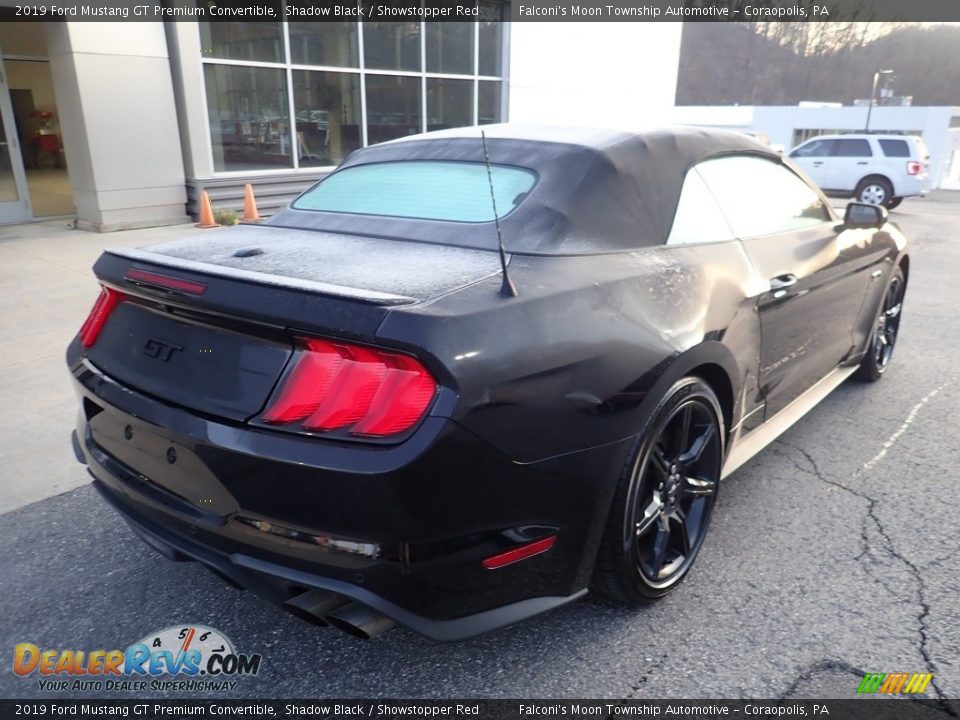 2019 Ford Mustang GT Premium Convertible Shadow Black / Showstopper Red Photo #2