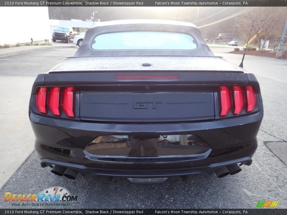 2019 Ford Mustang GT Premium Convertible Shadow Black / Showstopper Red Photo #3