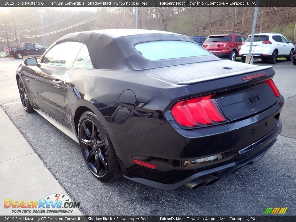 2019 Ford Mustang GT Premium Convertible Shadow Black / Showstopper Red Photo #4