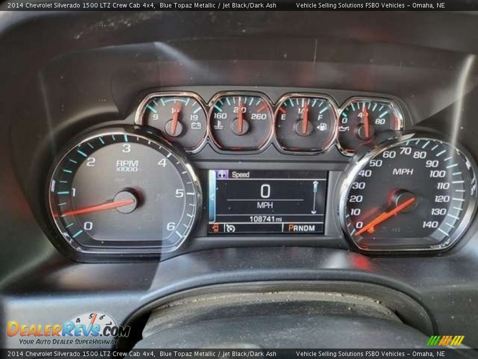 2014 Chevrolet Silverado 1500 LTZ Crew Cab 4x4 Gauges Photo #2