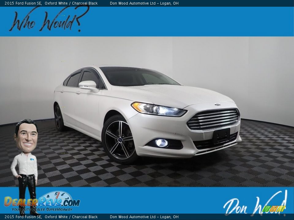 2015 Ford Fusion SE Oxford White / Charcoal Black Photo #1