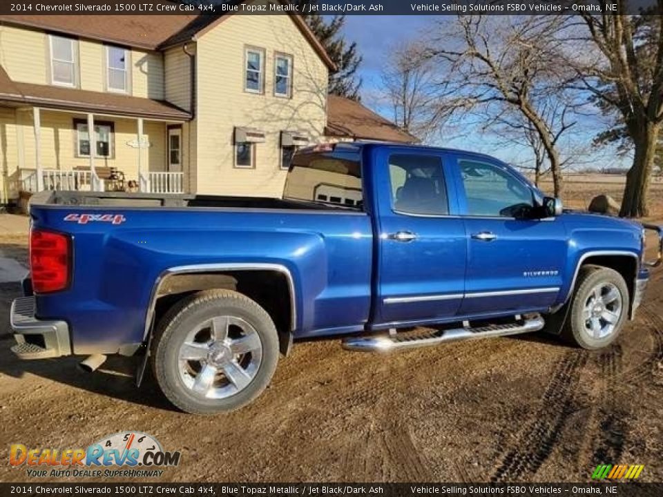 Blue Topaz Metallic 2014 Chevrolet Silverado 1500 LTZ Crew Cab 4x4 Photo #4