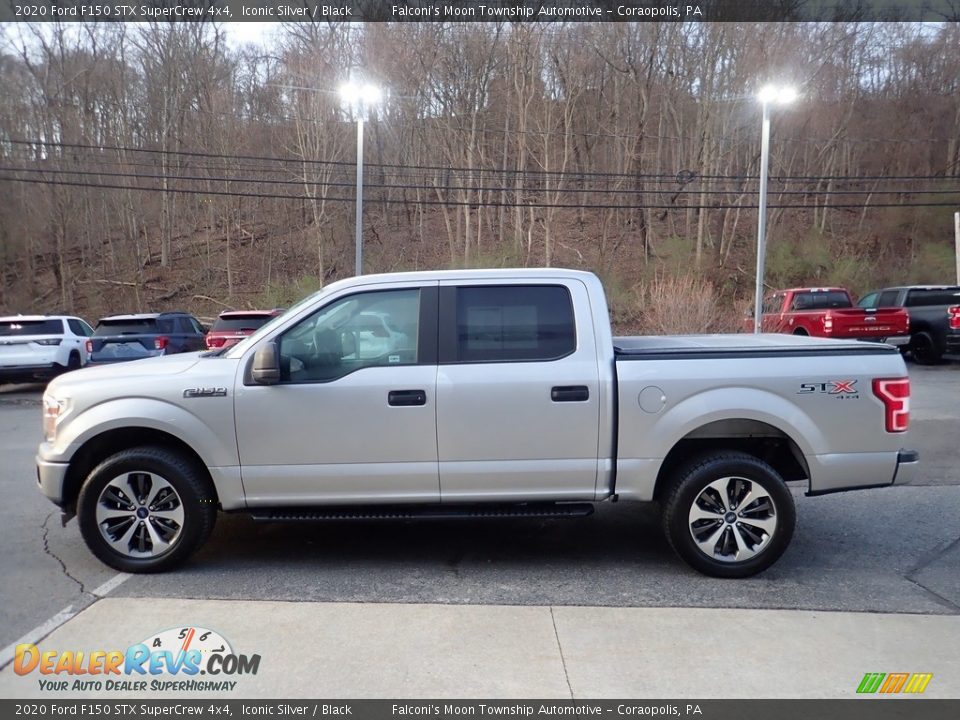 2020 Ford F150 STX SuperCrew 4x4 Iconic Silver / Black Photo #5