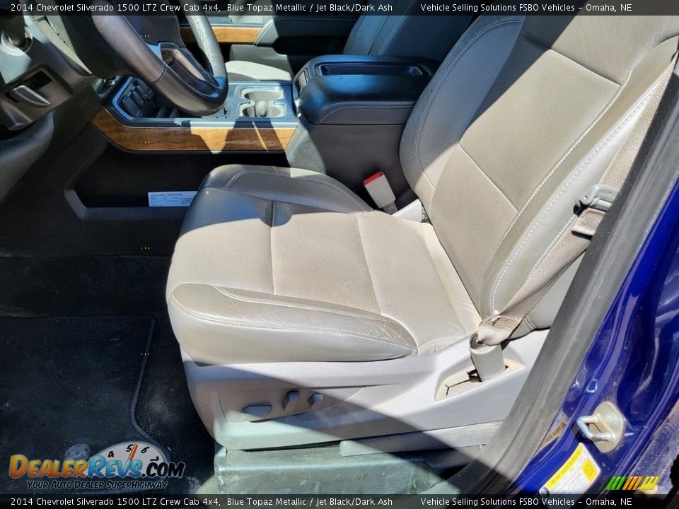 2014 Chevrolet Silverado 1500 LTZ Crew Cab 4x4 Blue Topaz Metallic / Jet Black/Dark Ash Photo #8