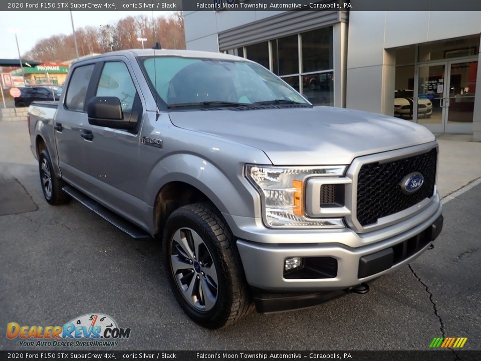 2020 Ford F150 STX SuperCrew 4x4 Iconic Silver / Black Photo #8