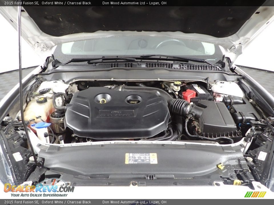2015 Ford Fusion SE Oxford White / Charcoal Black Photo #7