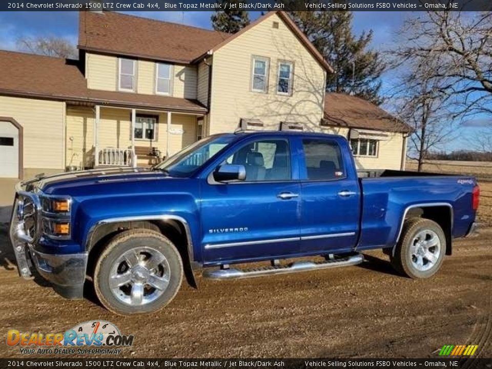 Blue Topaz Metallic 2014 Chevrolet Silverado 1500 LTZ Crew Cab 4x4 Photo #9