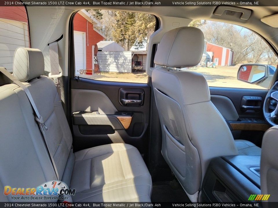 2014 Chevrolet Silverado 1500 LTZ Crew Cab 4x4 Blue Topaz Metallic / Jet Black/Dark Ash Photo #10
