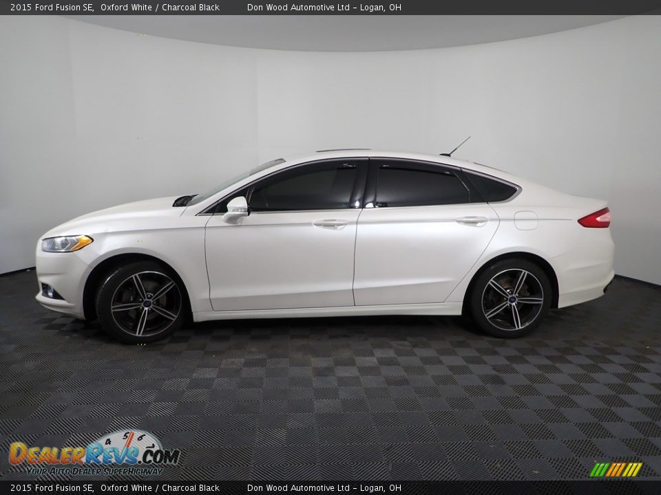2015 Ford Fusion SE Oxford White / Charcoal Black Photo #9