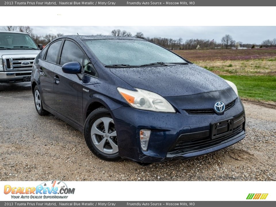 2013 Toyota Prius Four Hybrid Nautical Blue Metallic / Misty Gray Photo #1