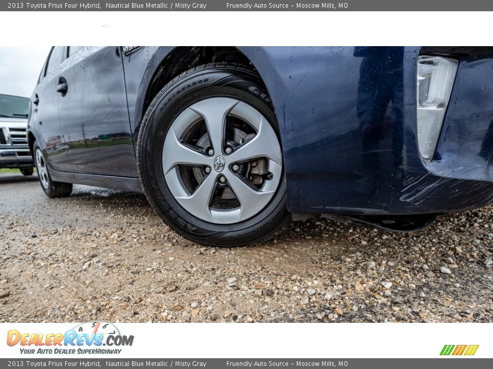 2013 Toyota Prius Four Hybrid Nautical Blue Metallic / Misty Gray Photo #2