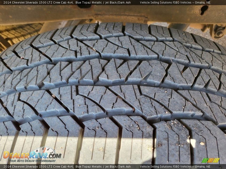2014 Chevrolet Silverado 1500 LTZ Crew Cab 4x4 Blue Topaz Metallic / Jet Black/Dark Ash Photo #13