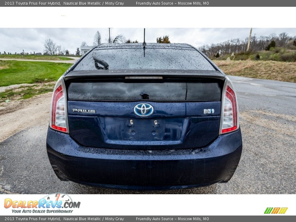 2013 Toyota Prius Four Hybrid Nautical Blue Metallic / Misty Gray Photo #5