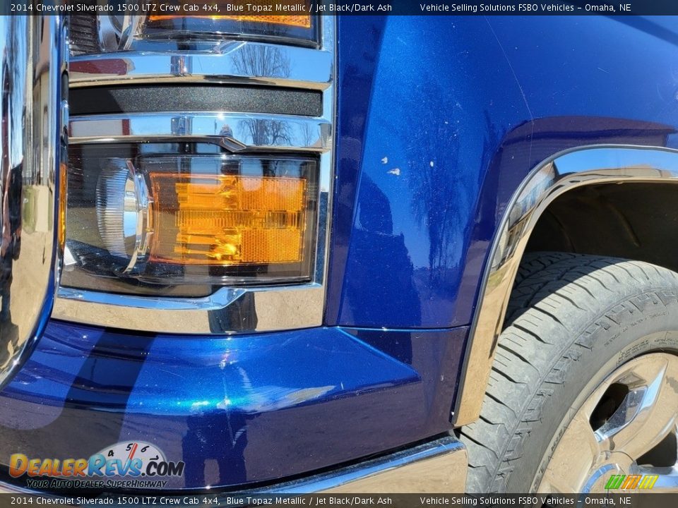 2014 Chevrolet Silverado 1500 LTZ Crew Cab 4x4 Blue Topaz Metallic / Jet Black/Dark Ash Photo #17