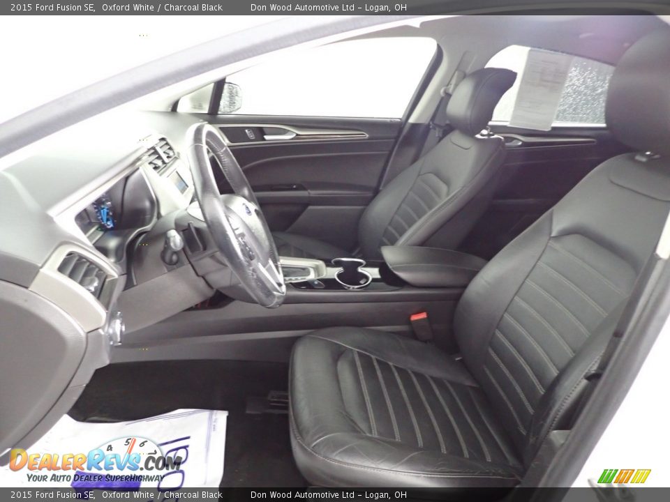 2015 Ford Fusion SE Oxford White / Charcoal Black Photo #18