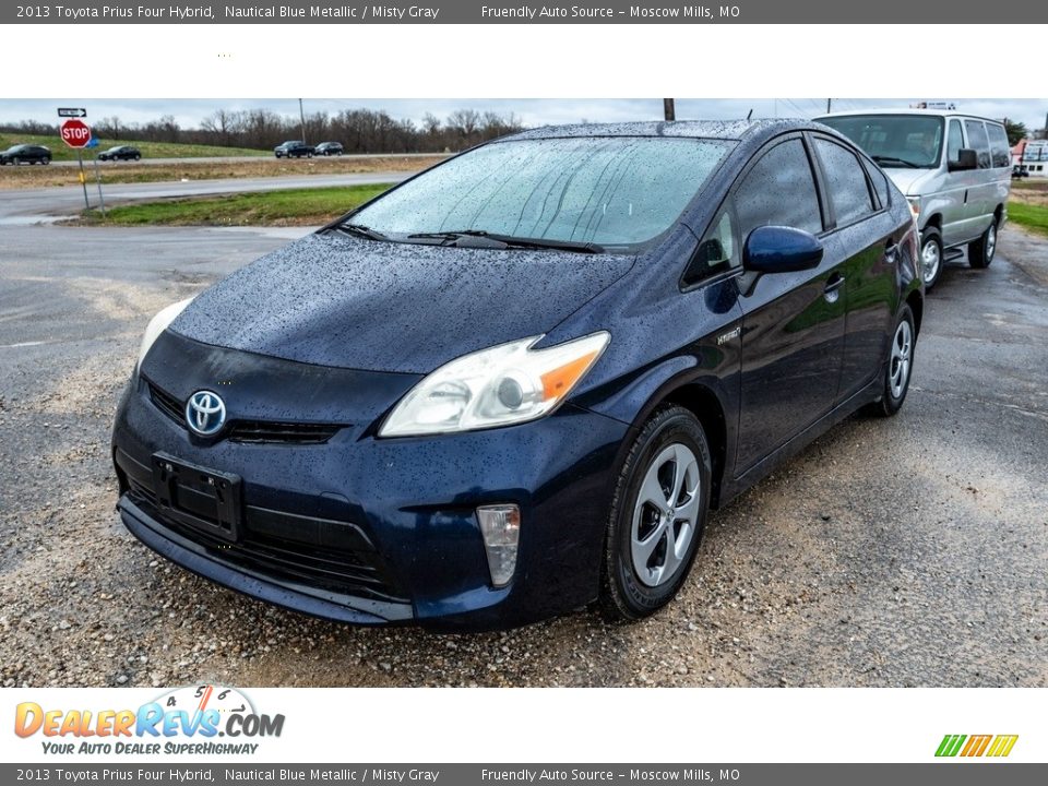 2013 Toyota Prius Four Hybrid Nautical Blue Metallic / Misty Gray Photo #8