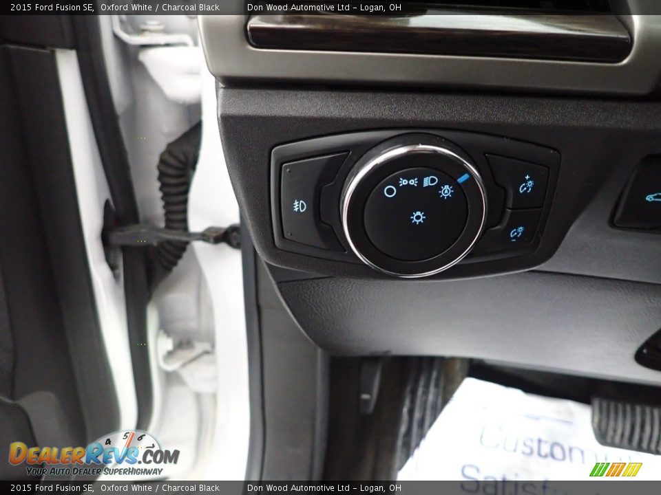2015 Ford Fusion SE Oxford White / Charcoal Black Photo #19