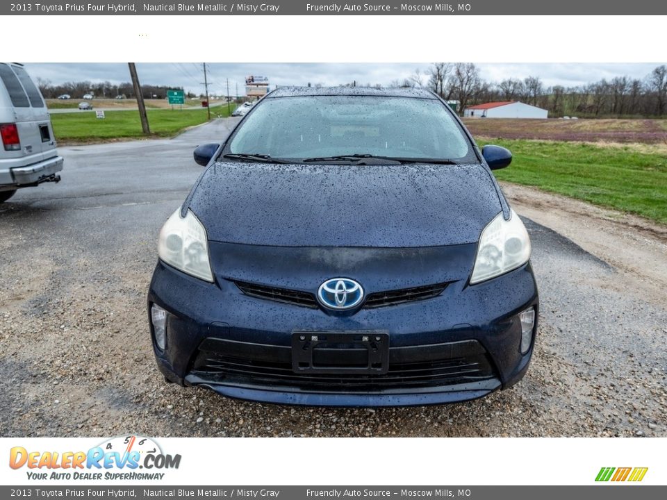 2013 Toyota Prius Four Hybrid Nautical Blue Metallic / Misty Gray Photo #9