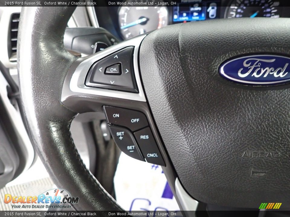 2015 Ford Fusion SE Oxford White / Charcoal Black Photo #20