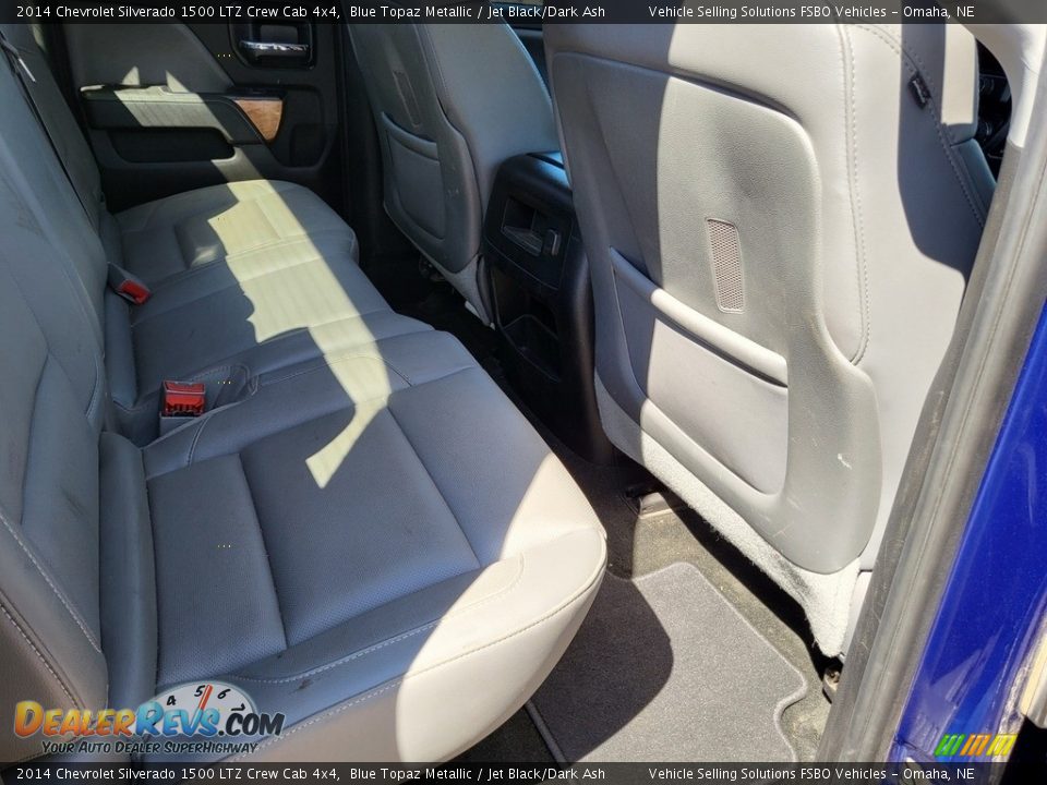 2014 Chevrolet Silverado 1500 LTZ Crew Cab 4x4 Blue Topaz Metallic / Jet Black/Dark Ash Photo #19