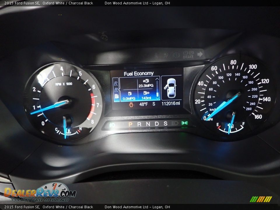 2015 Ford Fusion SE Oxford White / Charcoal Black Photo #22