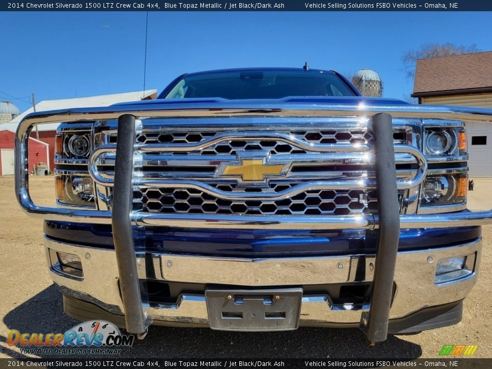 2014 Chevrolet Silverado 1500 LTZ Crew Cab 4x4 Blue Topaz Metallic / Jet Black/Dark Ash Photo #22