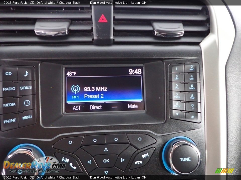 2015 Ford Fusion SE Oxford White / Charcoal Black Photo #23