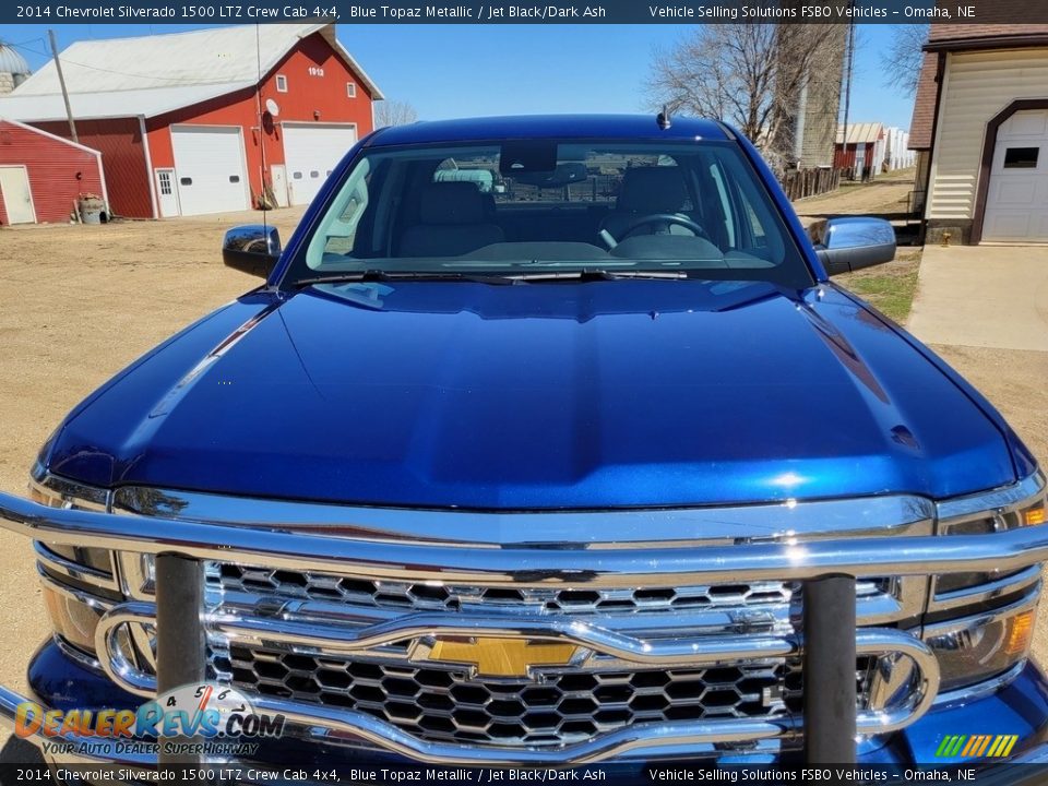 2014 Chevrolet Silverado 1500 LTZ Crew Cab 4x4 Blue Topaz Metallic / Jet Black/Dark Ash Photo #23