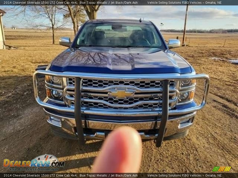 2014 Chevrolet Silverado 1500 LTZ Crew Cab 4x4 Blue Topaz Metallic / Jet Black/Dark Ash Photo #24