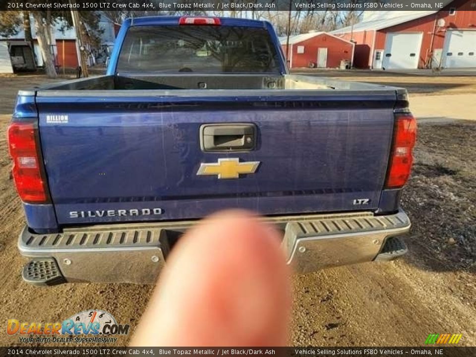 2014 Chevrolet Silverado 1500 LTZ Crew Cab 4x4 Blue Topaz Metallic / Jet Black/Dark Ash Photo #25