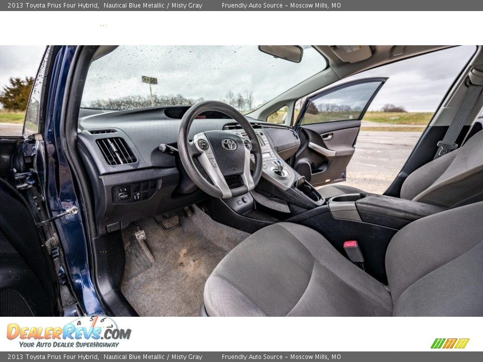 2013 Toyota Prius Four Hybrid Nautical Blue Metallic / Misty Gray Photo #19