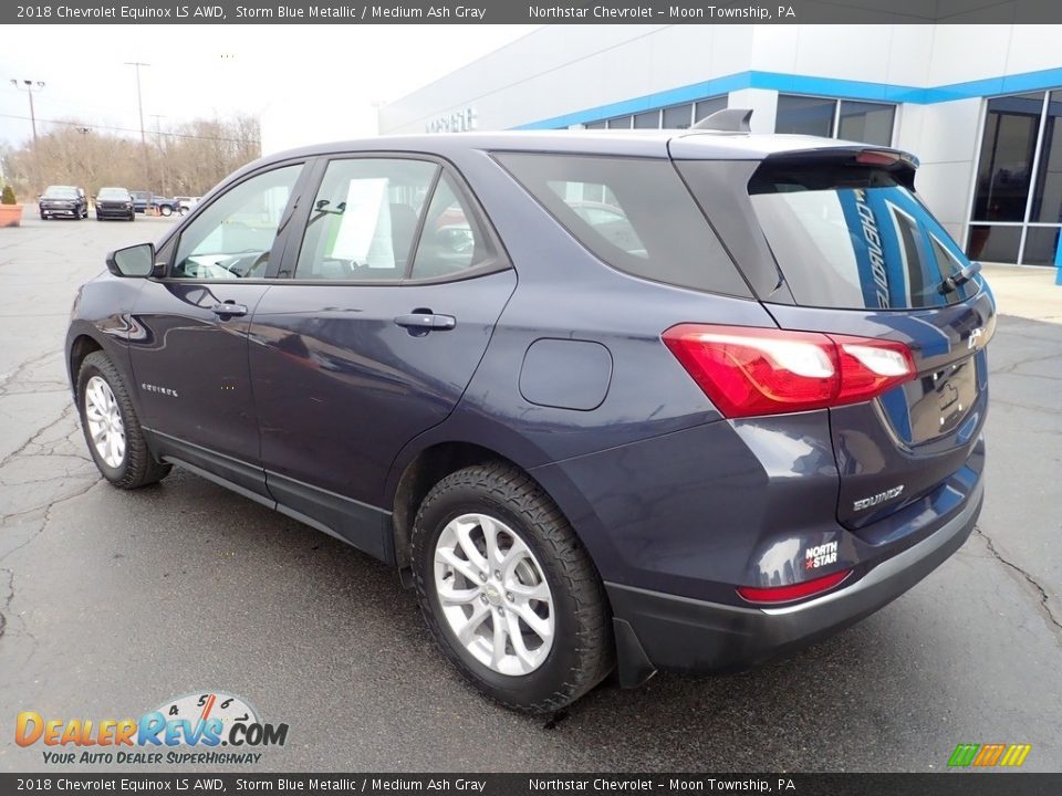 2018 Chevrolet Equinox LS AWD Storm Blue Metallic / Medium Ash Gray Photo #4