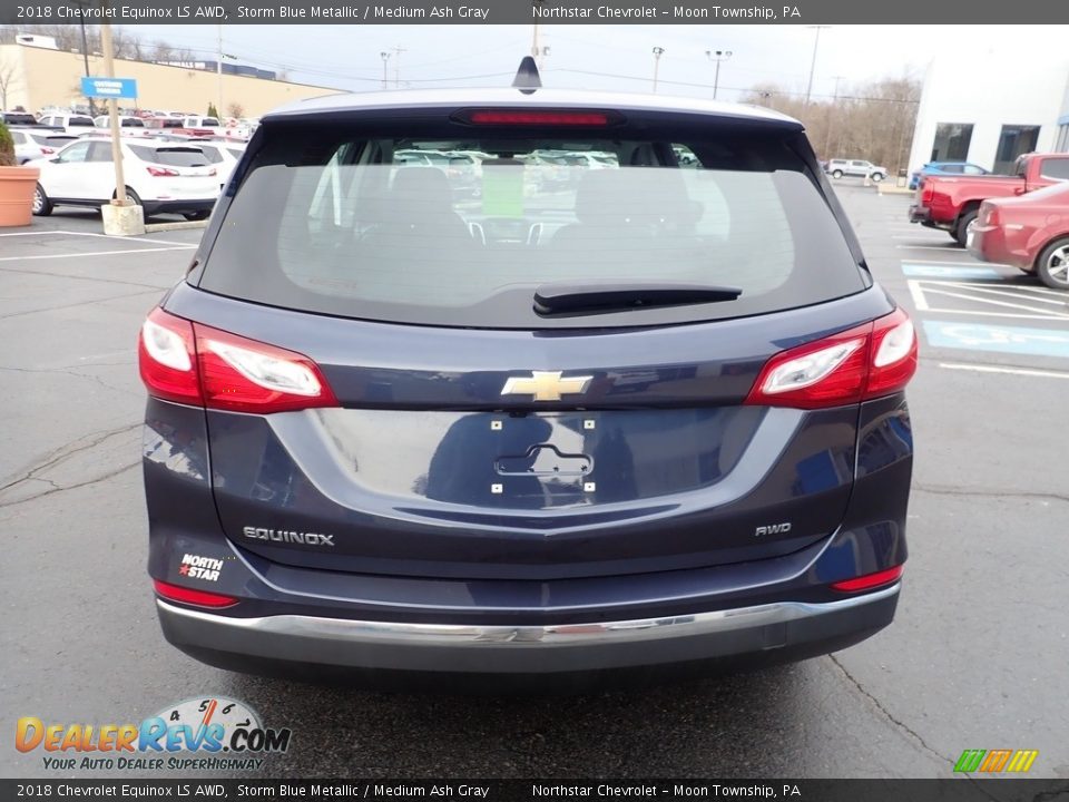 2018 Chevrolet Equinox LS AWD Storm Blue Metallic / Medium Ash Gray Photo #6