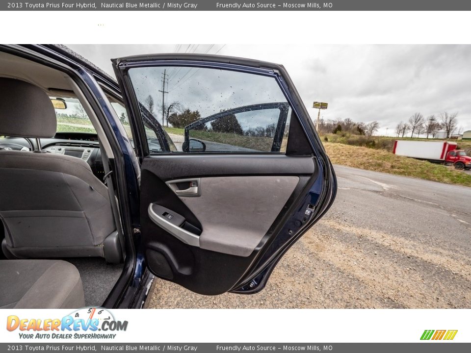 2013 Toyota Prius Four Hybrid Nautical Blue Metallic / Misty Gray Photo #25