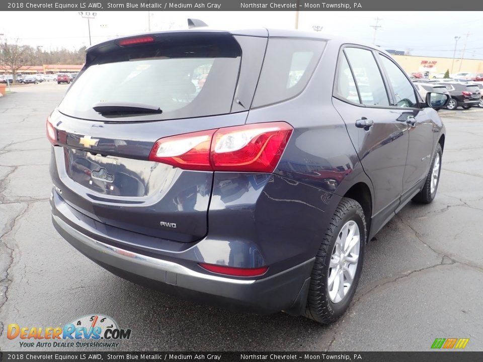 2018 Chevrolet Equinox LS AWD Storm Blue Metallic / Medium Ash Gray Photo #8