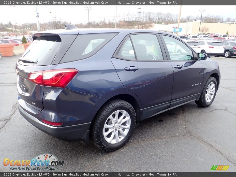 2018 Chevrolet Equinox LS AWD Storm Blue Metallic / Medium Ash Gray Photo #9