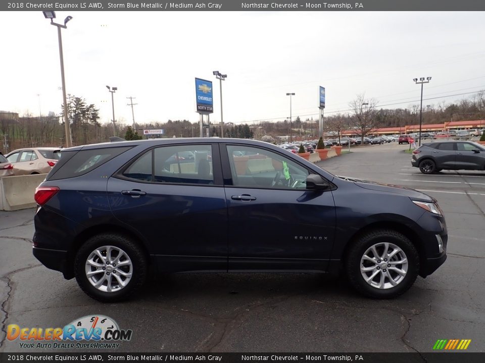 2018 Chevrolet Equinox LS AWD Storm Blue Metallic / Medium Ash Gray Photo #10