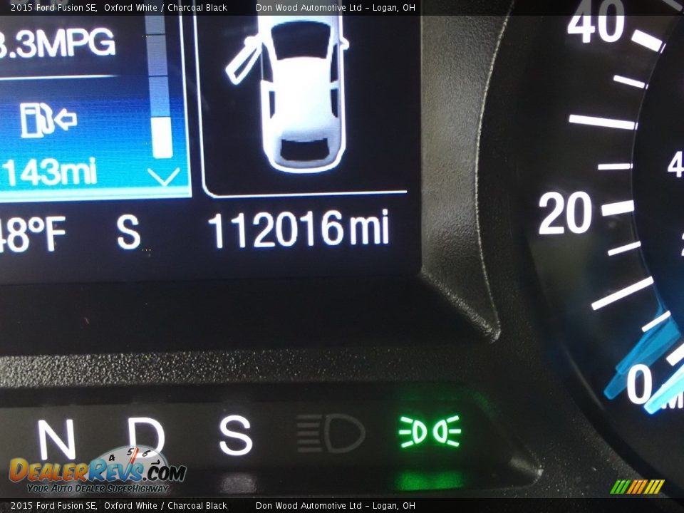 2015 Ford Fusion SE Oxford White / Charcoal Black Photo #36