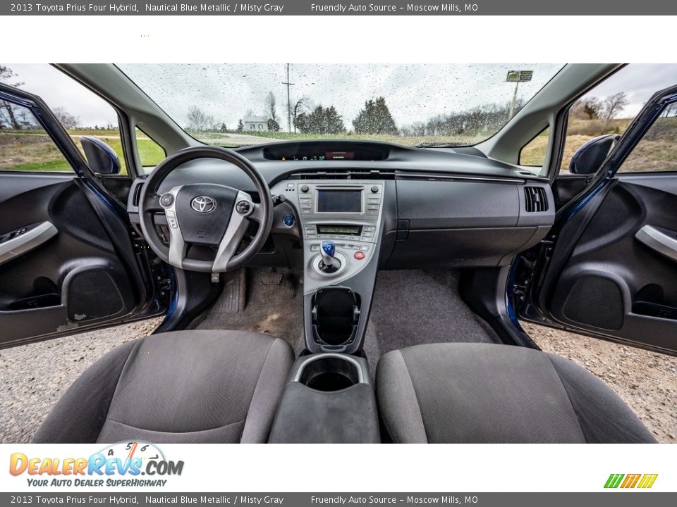 2013 Toyota Prius Four Hybrid Nautical Blue Metallic / Misty Gray Photo #30