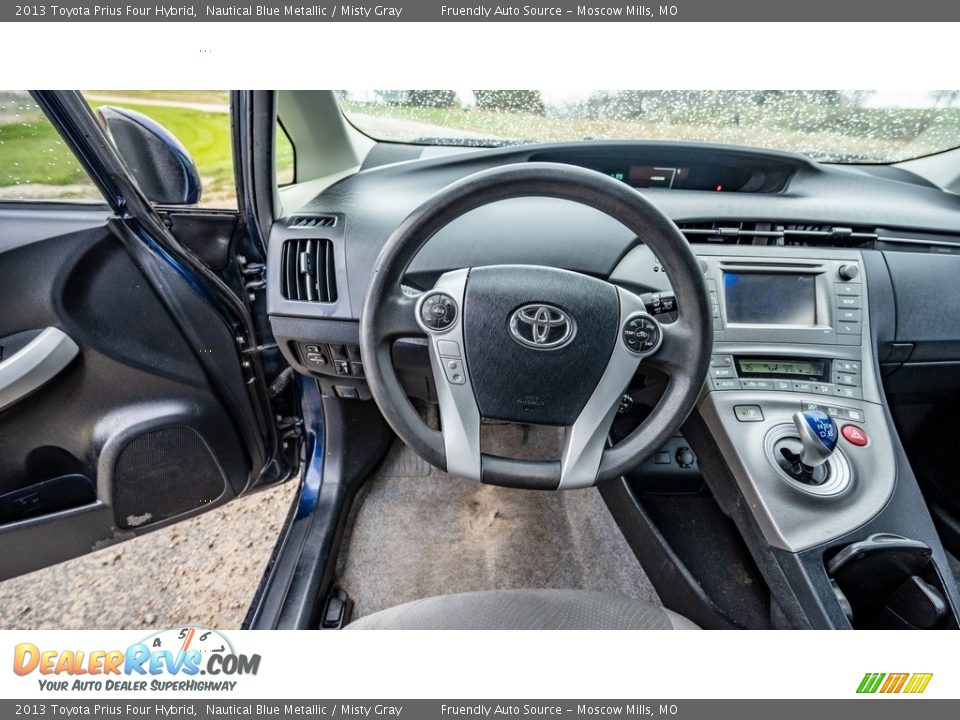 2013 Toyota Prius Four Hybrid Nautical Blue Metallic / Misty Gray Photo #31